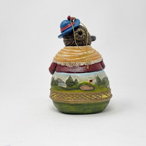 Christmas Ornament Lady Woman Golfer Grandma Fat Golf Large Landscape Granny Old - Picture 3 of 8